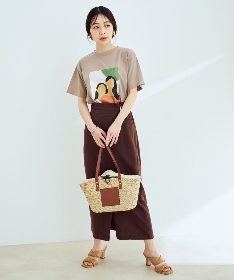 VIS「オーガニックコットンアソートプリントTシャツ【susutainable】」|Tシャツ・カットソー|