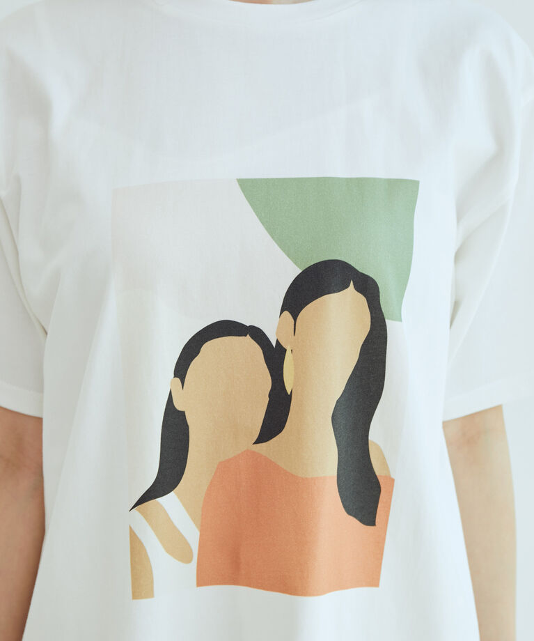 VIS「オーガニックコットンアソートプリントTシャツ【susutainable】」|Tシャツ・カットソー|