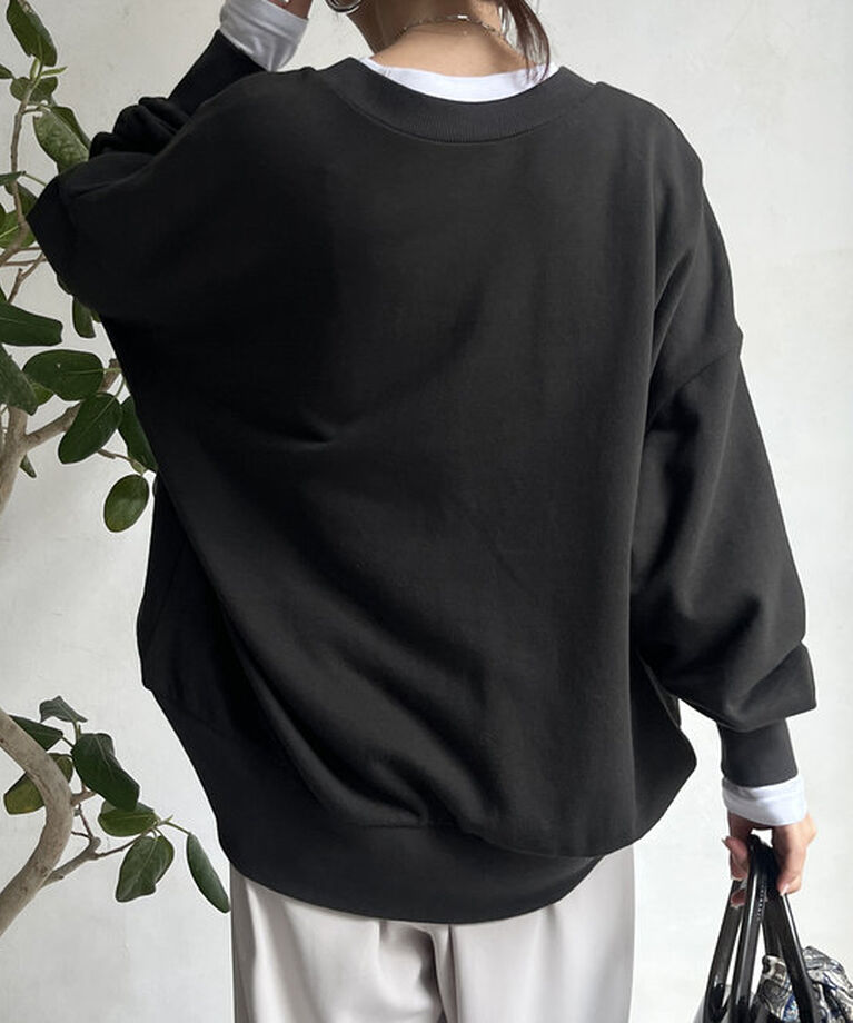  「グリッターロゴ2WAYプルオーバー」|Tシャツ・カットソー|