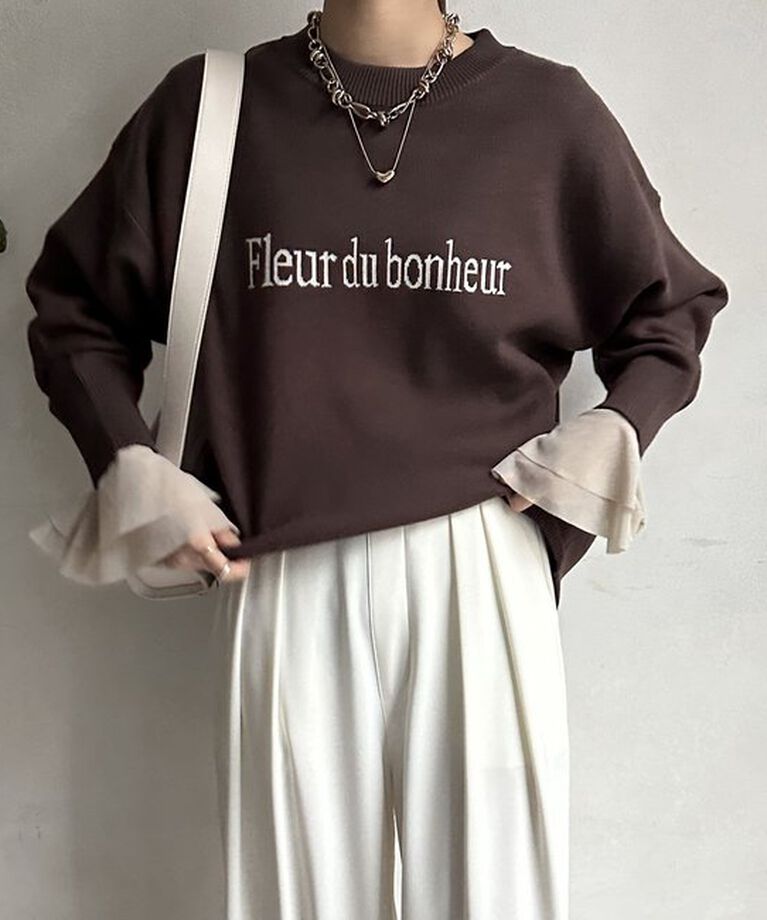  「チュール袖フレアTEE」|Tシャツ・カットソー|