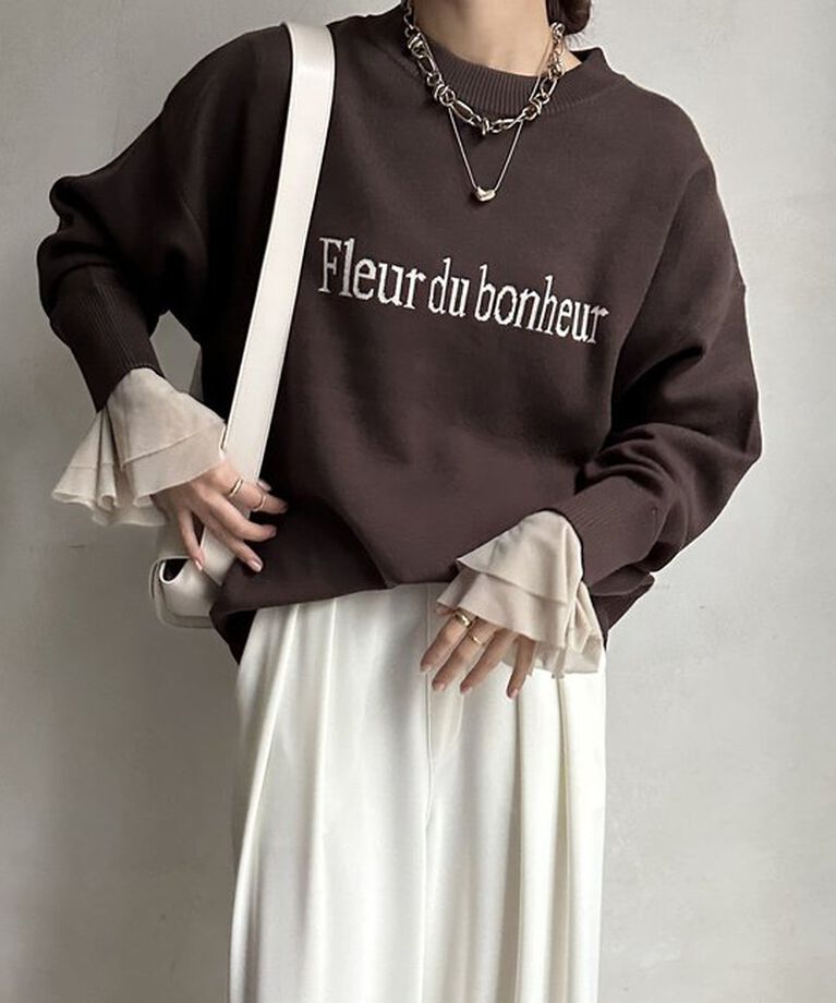  「チュール袖フレアTEE」|Tシャツ・カットソー|