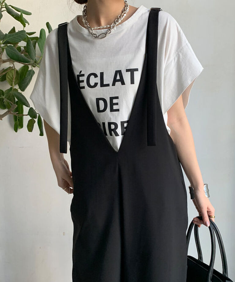  「タックスリーブロゴTEE」|Tシャツ・カットソー|
