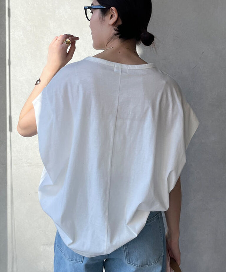  「タックスリーブロゴTEE」|Tシャツ・カットソー|