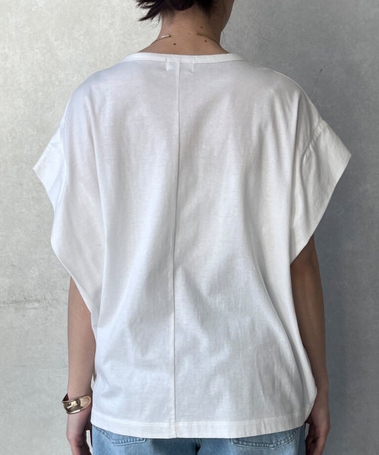 「タックスリーブロゴTEE」|Tシャツ・カットソー|