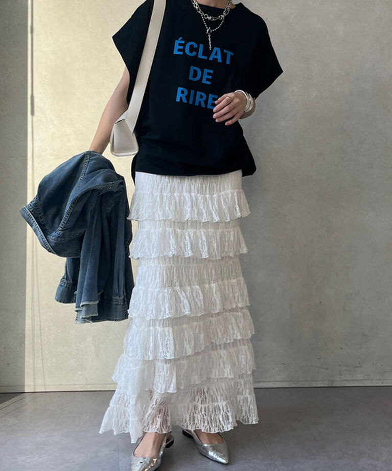  「タックスリーブロゴTEE」|Tシャツ・カットソー|