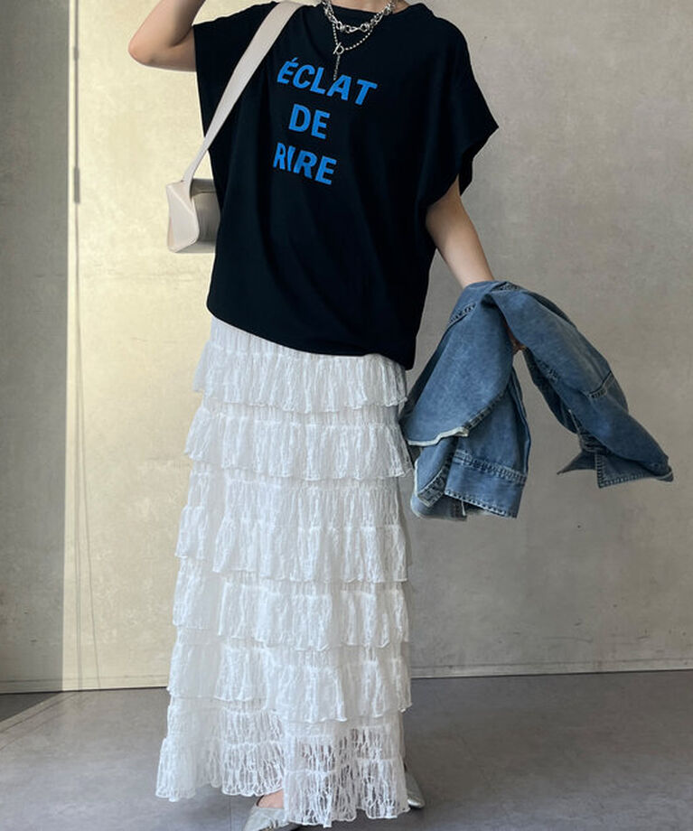 「タックスリーブロゴTEE」|Tシャツ・カットソー|