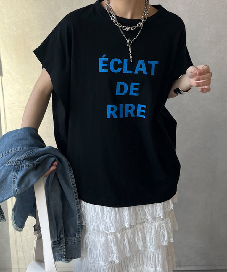  「タックスリーブロゴTEE」|Tシャツ・カットソー|