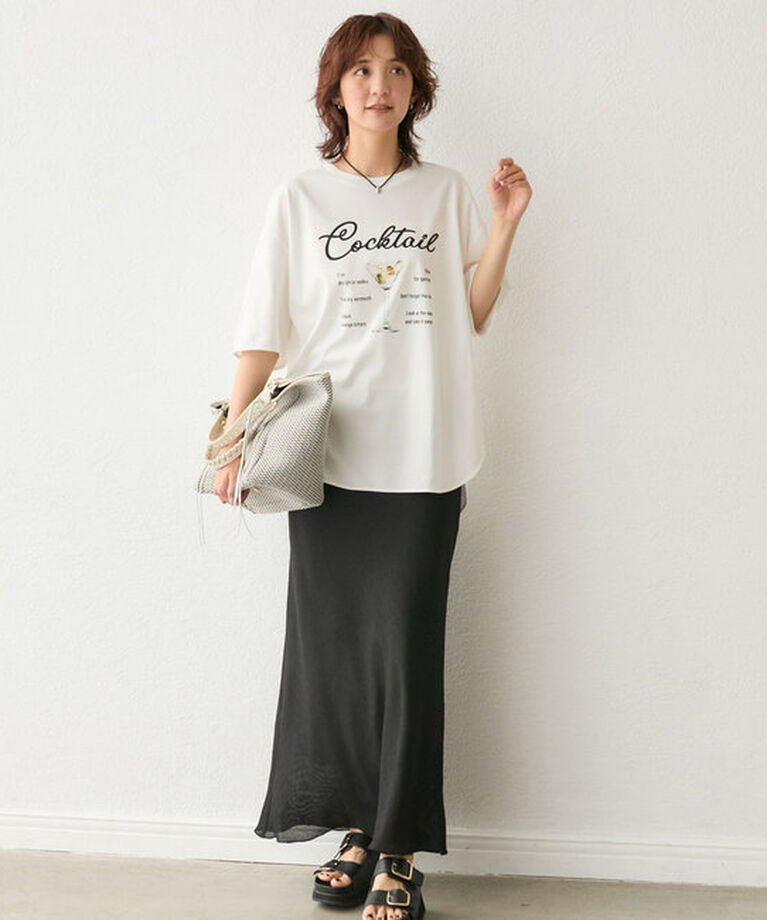 「【遊び心◎】COCKTAILオーバーTee」|Tシャツ・カットソー|