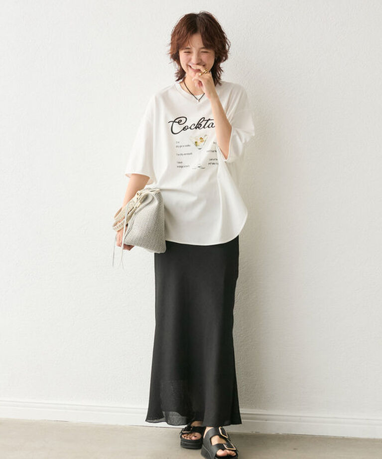  「【遊び心◎】COCKTAILオーバーTee」|Tシャツ・カットソー|