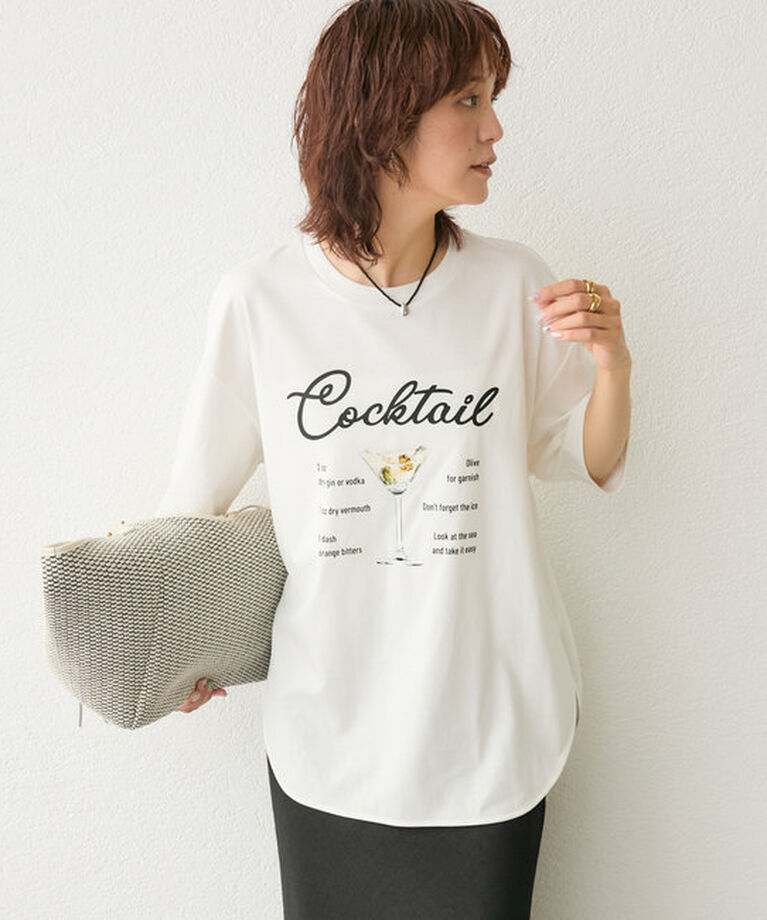  「【遊び心◎】COCKTAILオーバーTee」|Tシャツ・カットソー|
