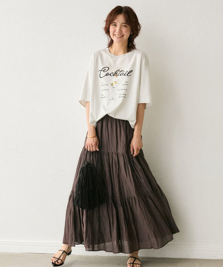  「【遊び心◎】COCKTAILオーバーTee」|Tシャツ・カットソー|