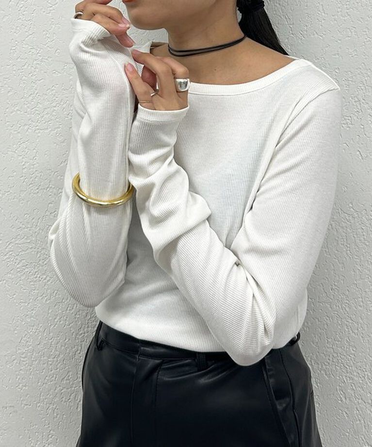  「BASICテレコロンT」|Tシャツ・カットソー|オフホワイト