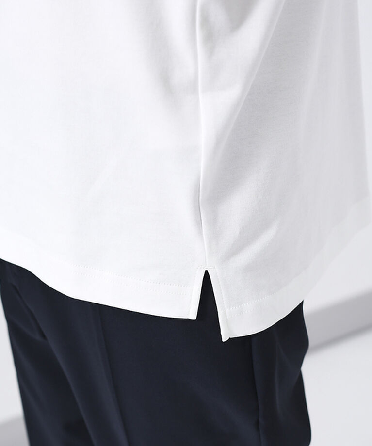 ABAHOUSE「【フロントスリット】タートルネック 長袖Tシャツ」|Tシャツ・カットソー|