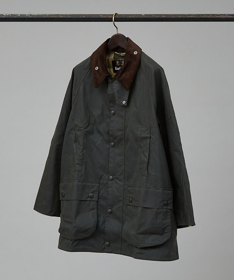 ABAHOUSE「【BARBOUR / バブアー】OS BEAUFORT / ビューフォート」|ステンカラーコート|セージグリーン