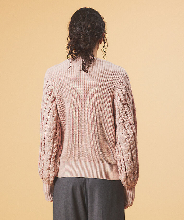 Rouge vif「【一部店舗限定】スリーブ　ケーブルニット」|ニット・セーター|