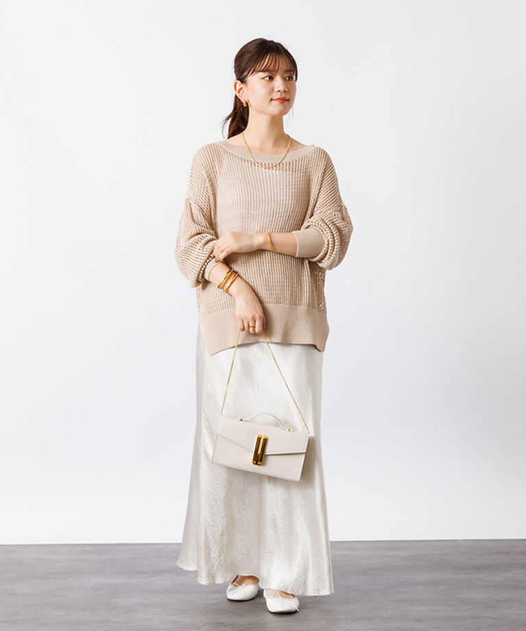 Rouge vif「グリットメッシュニットプルオーバー」|ニット・セーター|