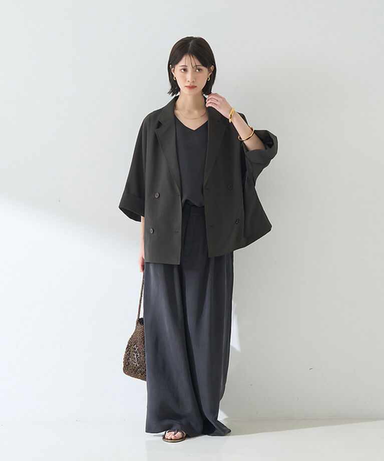 Rouge vif「【セットアップ対応】キュプラフィブリル ワイドパンツ」|その他|