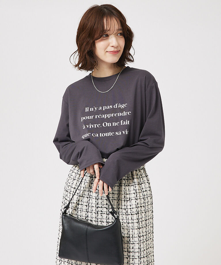 abahouse mavie「【定番/長袖】ロゴロンT」|Tシャツ・カットソー|