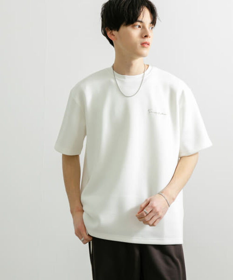 SENSE OF PLACE by URBAN RESEARCH「SENSE OF PLACE 『一部WEB限定カラー』『ユニセックス』シシュウダンボールポンチショートスリーブTシャツ」|Tシャツ・カットソー|