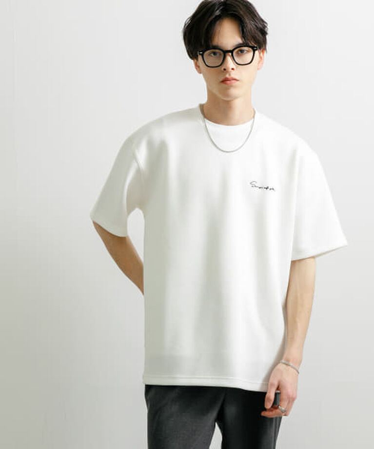 SENSE OF PLACE by URBAN RESEARCH「SENSE OF PLACE 『一部WEB限定カラー』『ユニセックス』シシュウダンボールポンチショートスリーブTシャツ」|Tシャツ・カットソー|