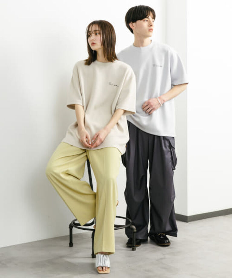 SENSE OF PLACE by URBAN RESEARCH「SENSE OF PLACE 『一部WEB限定カラー』『ユニセックス』シシュウダンボールポンチショートスリーブTシャツ」|Tシャツ・カットソー|