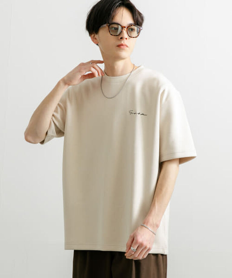 SENSE OF PLACE by URBAN RESEARCH「SENSE OF PLACE 『一部WEB限定カラー』『ユニセックス』シシュウダンボールポンチショートスリーブTシャツ」|Tシャツ・カットソー|