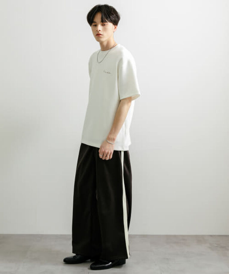 SENSE OF PLACE by URBAN RESEARCH「SENSE OF PLACE 『一部WEB限定カラー』『ユニセックス』シシュウダンボールポンチショートスリーブTシャツ」|Tシャツ・カットソー|
