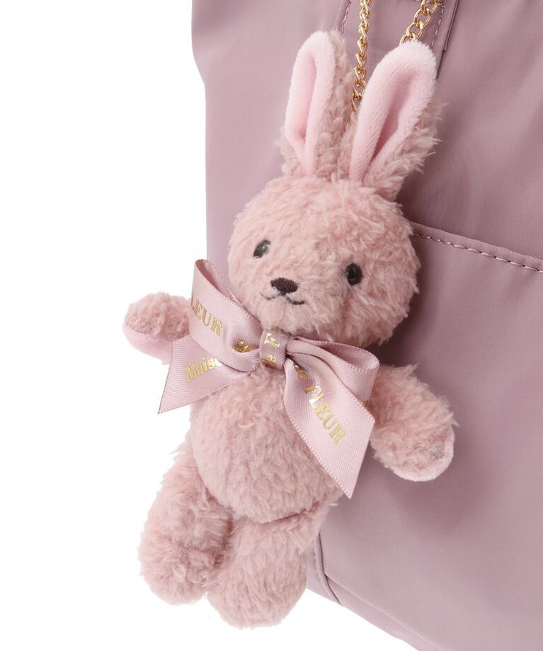 Maison de FLEUR「うさぎチャーム付2Wayバッグ」|トートバッグ|