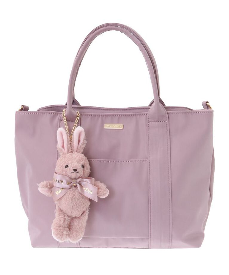 Maison de FLEUR「うさぎチャーム付2Wayバッグ」|トートバッグ|