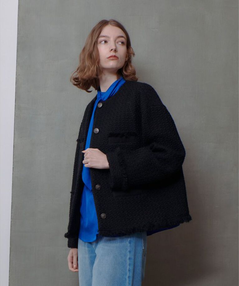 allureville「ロービングツイードクルーネックジャケット」|その他|