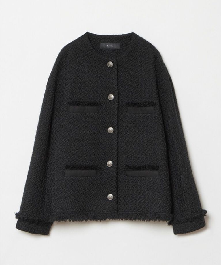 allureville「ロービングツイードクルーネックジャケット」|その他|