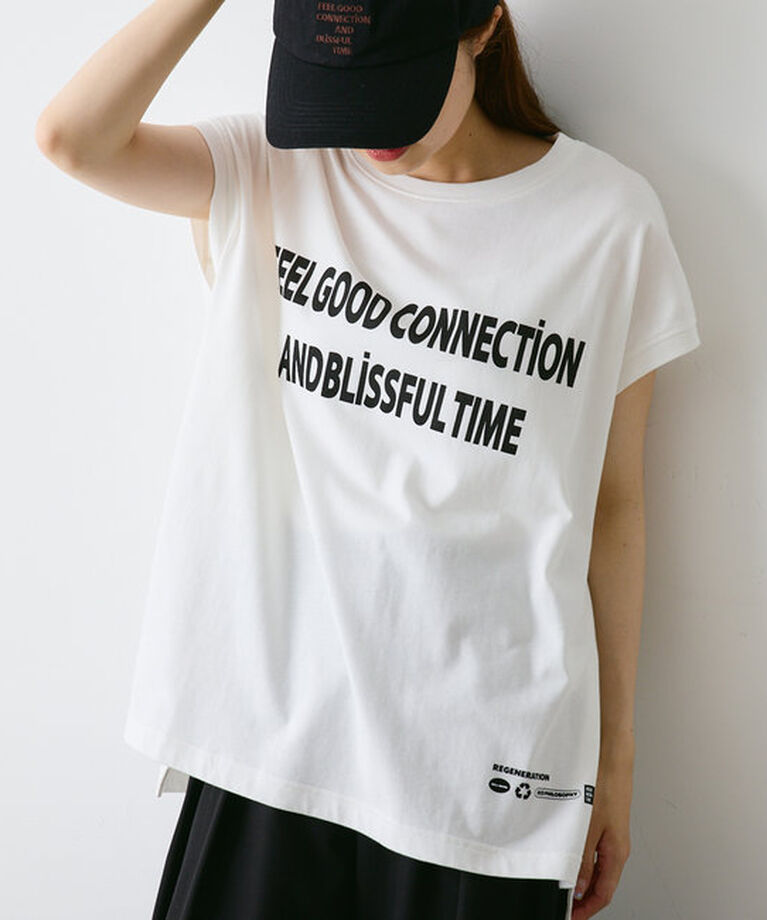  「【F&B】オーガニックコットンフレンチスリーブT」|Tシャツ・カットソー|オフホワイト