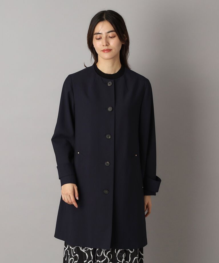 DRESSTERIOR「【セレモニーにも】ノーカラーコート」|ノーカラーコート|