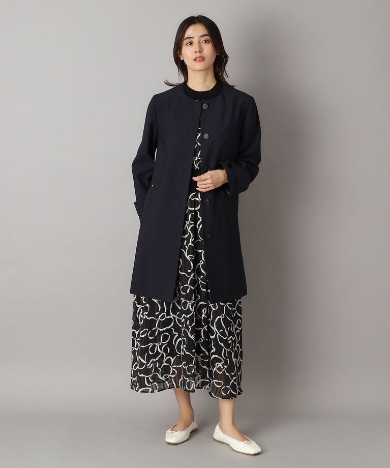 DRESSTERIOR「【セレモニーにも】ノーカラーコート」|ノーカラーコート|