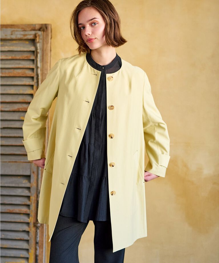 DRESSTERIOR「【セレモニーにも】ノーカラーコート」|ノーカラーコート|