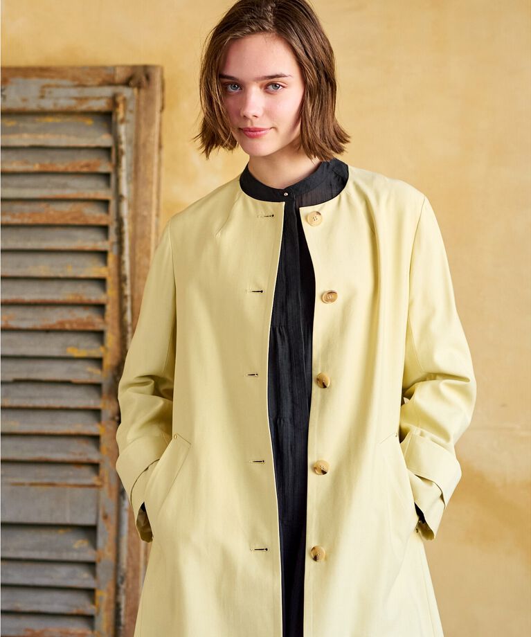 DRESSTERIOR「【セレモニーにも】ノーカラーコート」|ノーカラーコート|