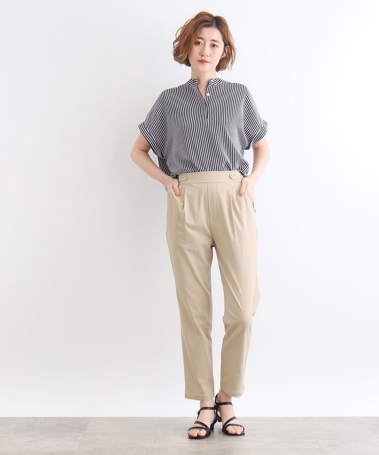 grove「＜接触冷感・多サイズ＞サマーハイパーストレッチテーパードパンツ」|その他|