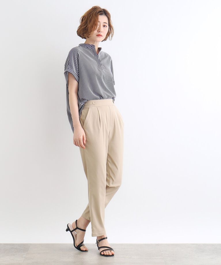 grove「＜接触冷感・多サイズ＞サマーハイパーストレッチテーパードパンツ」|その他|