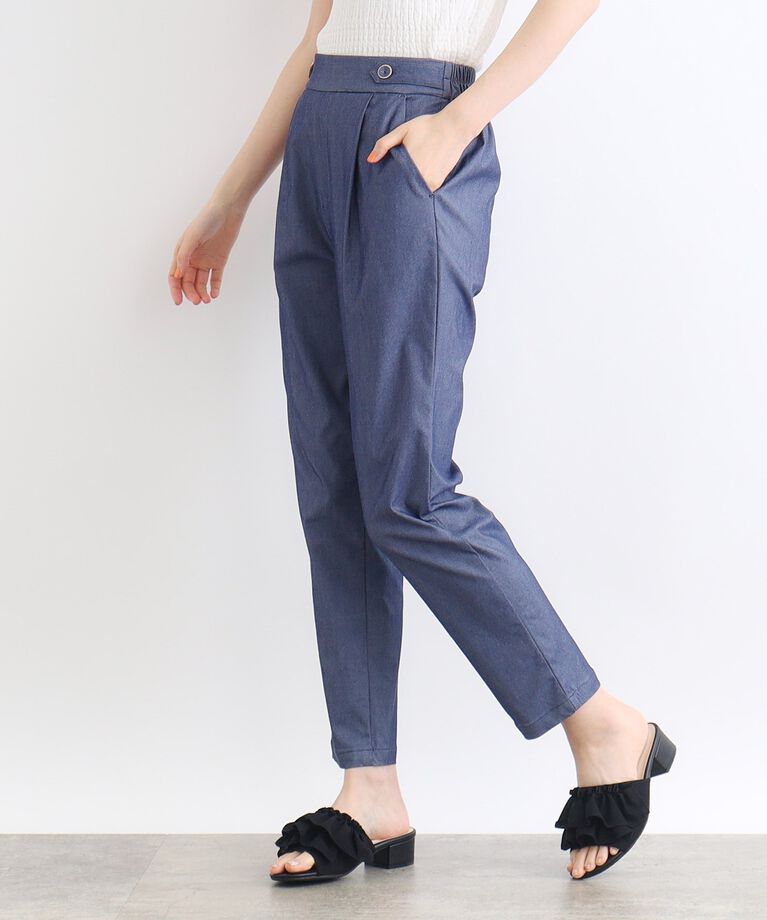 grove「＜接触冷感・多サイズ＞サマーハイパーストレッチテーパードパンツ」|その他|