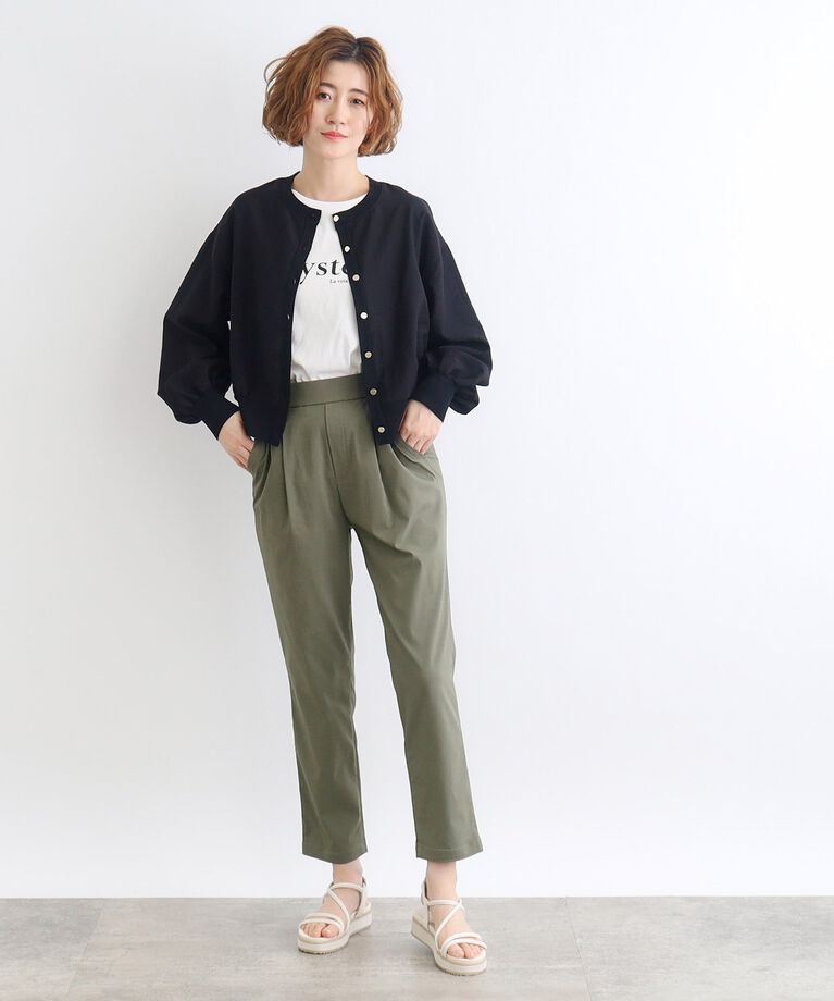 grove「＜接触冷感・多サイズ＞サマーハイパーストレッチテーパードパンツ」|その他|