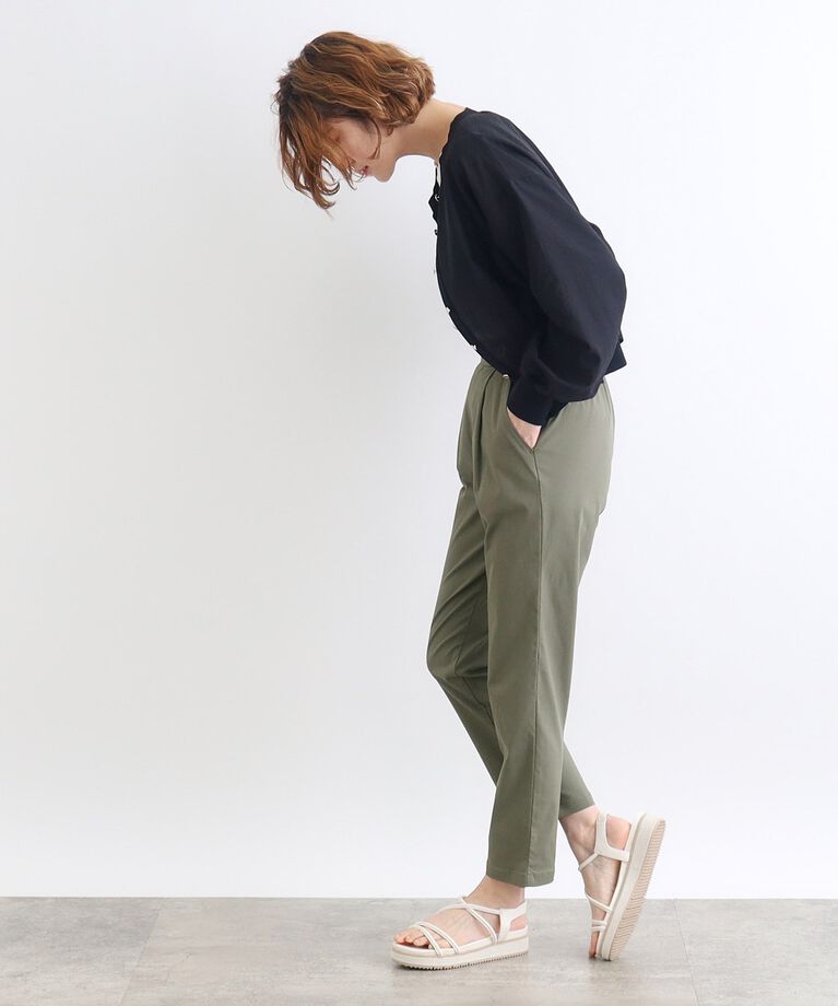 grove「＜接触冷感・多サイズ＞サマーハイパーストレッチテーパードパンツ」|その他|
