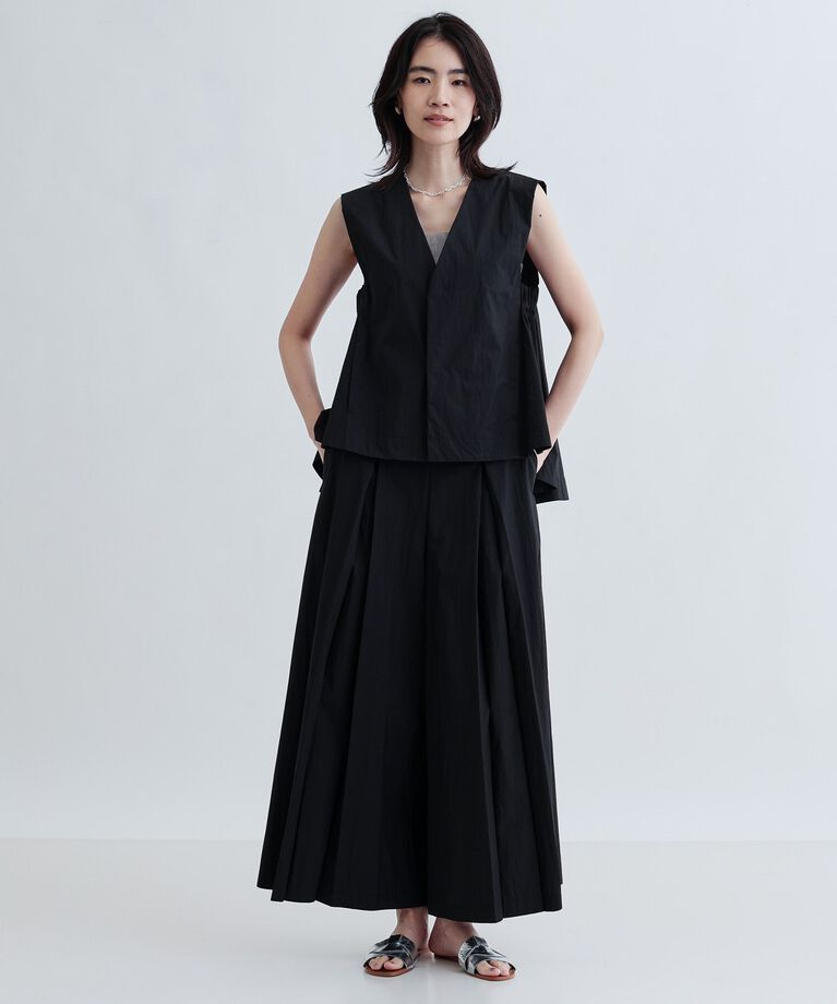 GALLEST「【セットアップ可能】ペーパーライクタックフレアパンツ」|その他|