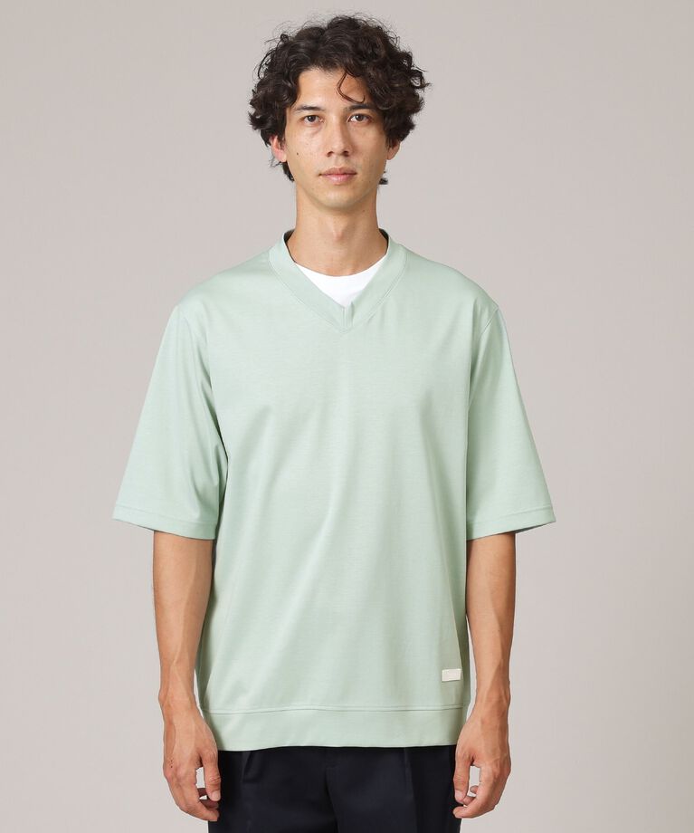 TAKEO KIKUCHI「Vネック フェイクレイヤード カットソー」|Tシャツ・カットソー|