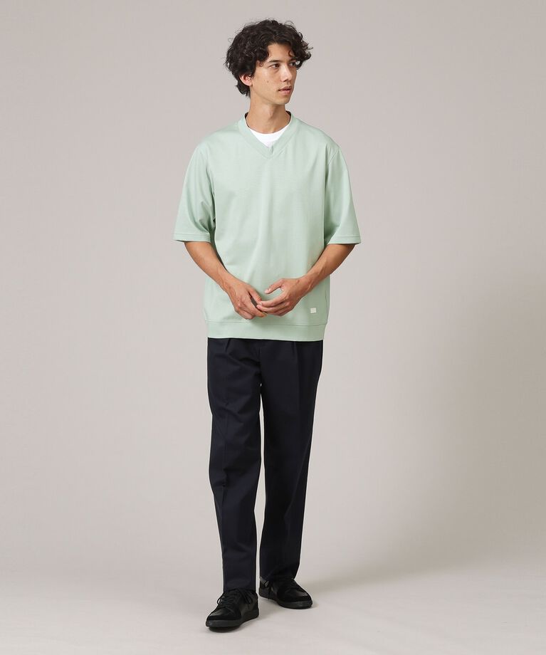 TAKEO KIKUCHI「Vネック フェイクレイヤード カットソー」|Tシャツ・カットソー|