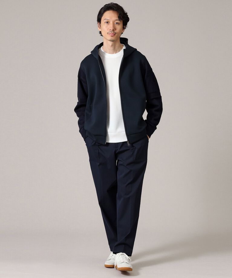 TAKEO KIKUCHI「【Made in JAPAN】ニットスリーブ ジップアップ パーカー」|パーカー|