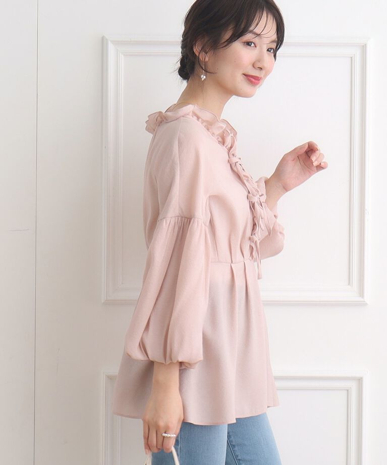 Couture broach「【前後2WAY】リボンチュニック」|チュニック|