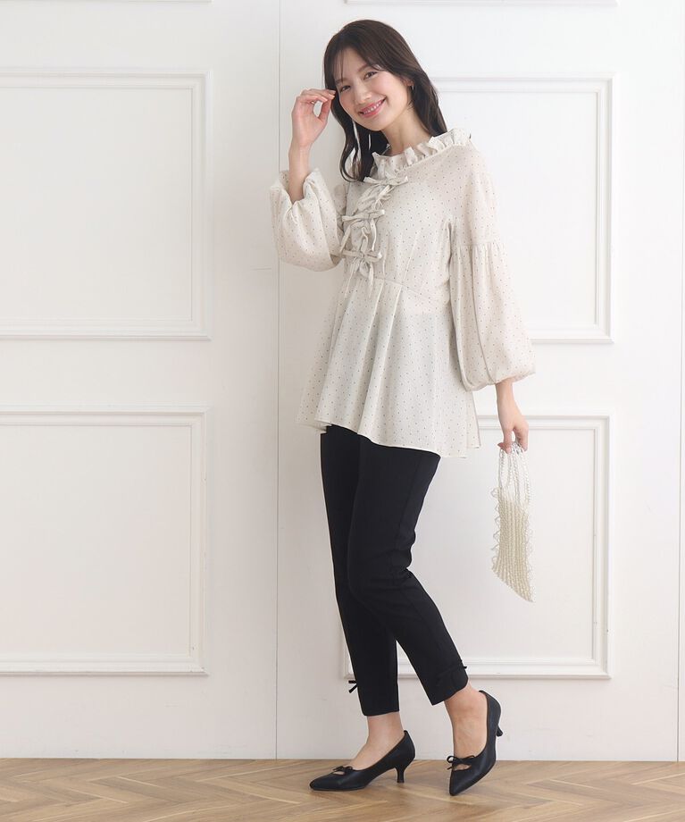 Couture broach「【前後2WAY】リボンチュニック」|チュニック|