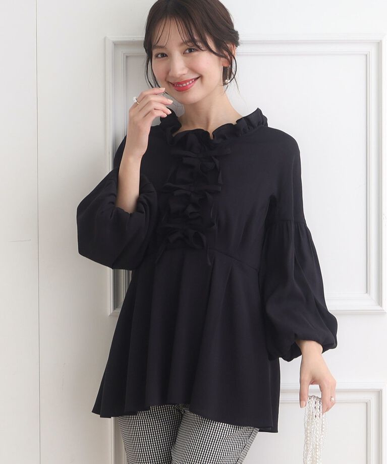 Couture broach「【前後2WAY】リボンチュニック」|チュニック|