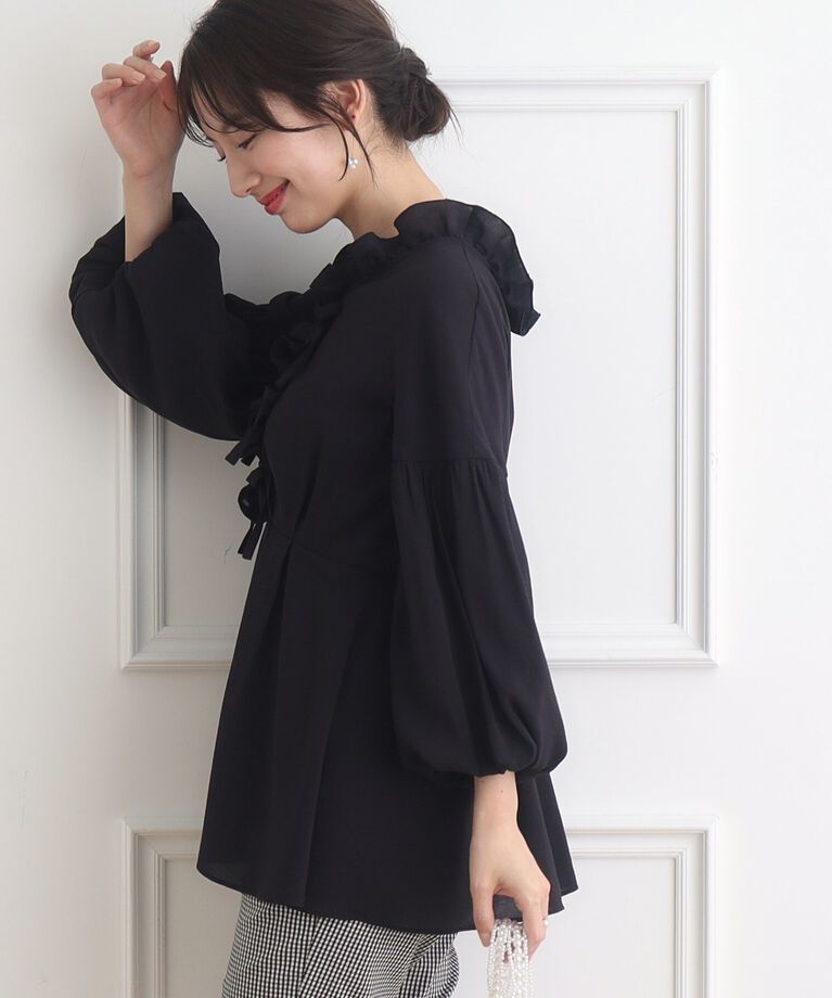 Couture broach「【前後2WAY】リボンチュニック」|チュニック|