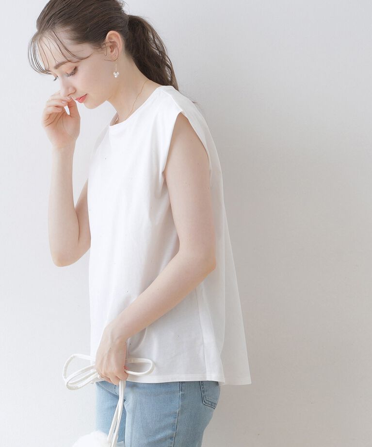 Couture broach「【インしないでキマる】ラインストーンTシャツ」|Tシャツ・カットソー|